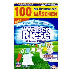 Umweltfreundliches Waschmittel Weißer Riese Universal Pulver