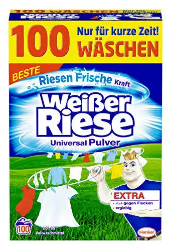 Umweltfreundliches Waschmittel Weißer Riese Universal Pulver