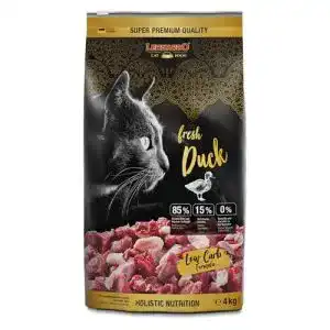 Leonardo Katzenfutter Fresh Duck & Poultry 4kg Trockenfutter für Katzen