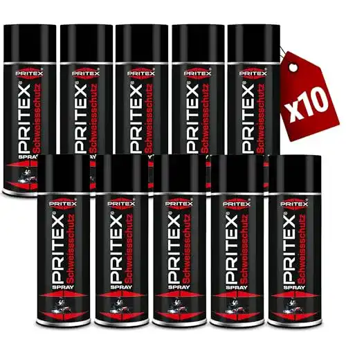 Schweißschutzspray PRITEX 10 x 400 ml für Schweißdüsen und Werkstücke