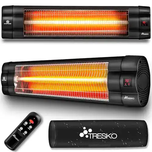 Wand-Heizstrahler Tresko Infrarot 2500W mit Fernbedienung