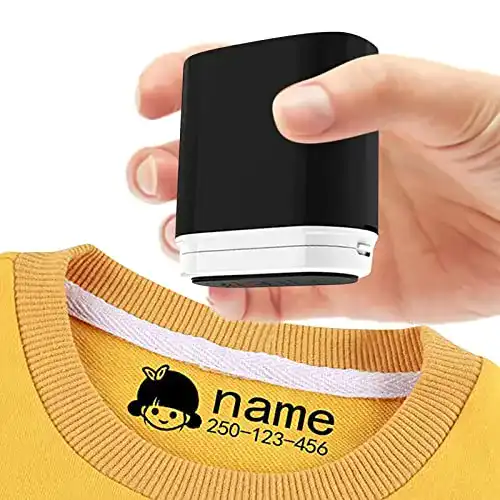 Textilstempel Weiyoudp für Kleidung – Wasserfester Namensstempel