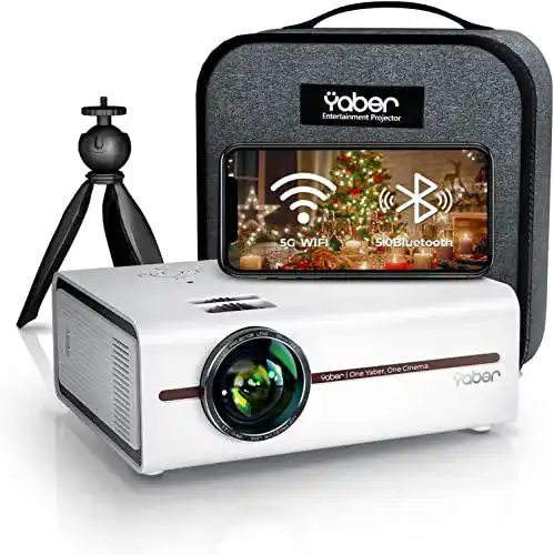Yaber Mini Beamer Full HD 1080P mit 4K Video und 12000 Lumen