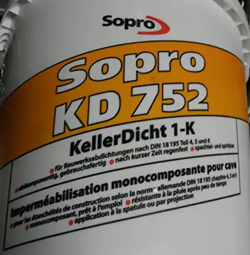 Bitumen Dickbeschichtung Sopro für Keller und Flächen