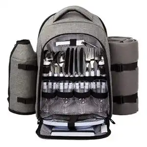 Picknickrucksack Hap Tim für 4 Personen mit Kühlfach und Zubehör