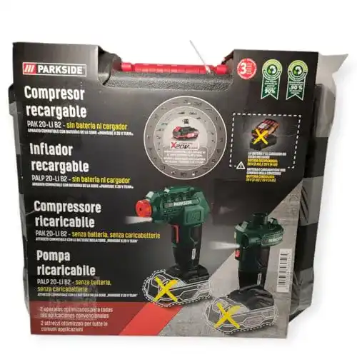 Akku-Luftpumpe Parkside PAK 20-Li B2 und Luftpumpe PALP 20-Li B2 im Vergleich