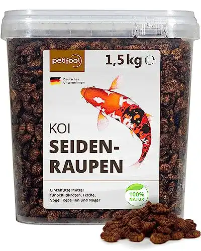 Koifutter Petifool Koi Seidenraupen 1,5kg – Getrocknete Insekten