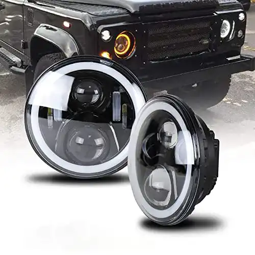 7 Zoll LED Scheinwerfer NSLUMO für Defender Fahrzeuge im Vergleich