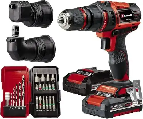 Einhell Akkuschrauber 18V TE-CD 18/45 mit 45 Nm Drehmoment