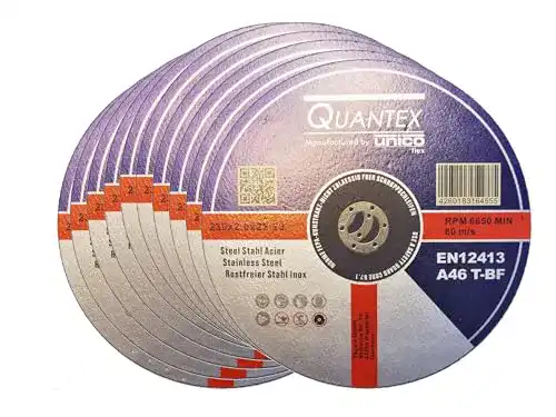 Trennscheibe 230 mm für Metall im 10er Set von Quantex