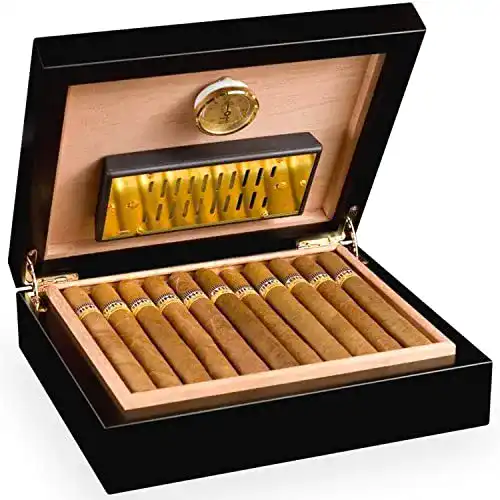 Humidor Adorini Torino Deluxe in Schwarz