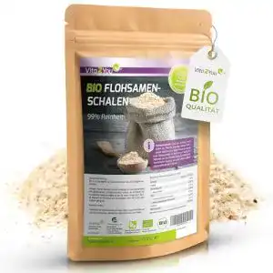 Flohsamenschalen Bio 99% Reinheit 1000g von Vita2You