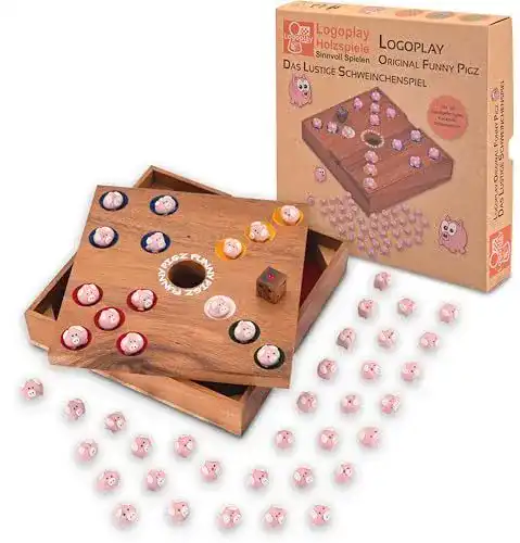 Würfelspiel Logoplay Pig Hole Big Hole Schweinchenspiel für 2-6 Spieler