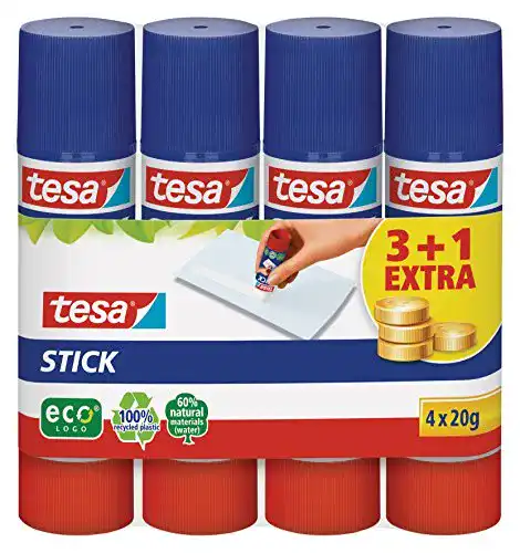Klebestift Tesa Stick EcoLogo – Geruchsneutraler Kleber für Papier