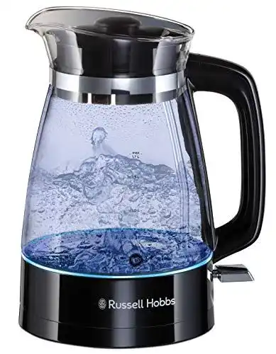 Russell Hobbs Wasserkocher aus Glas, 1,7 Liter, 2400 Watt