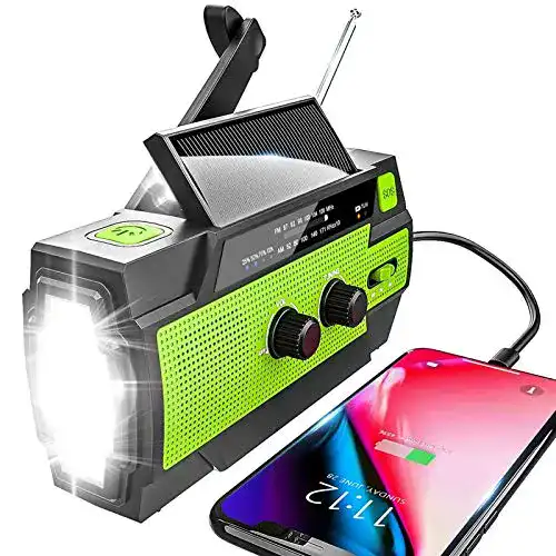 Kurbelradio Yikanwen Solar Radio mit AM/FM und USB-Anschluss