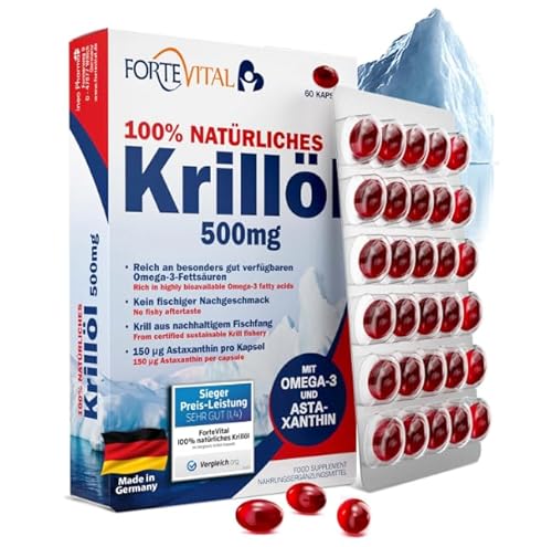 Krillöl ForteVital 60 Kapseln mit reinem Krillöl aus der Antarktis