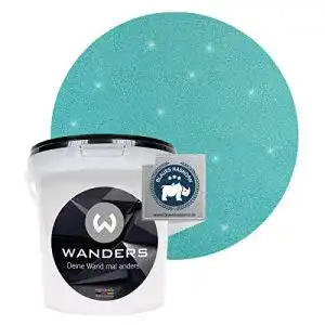 Abwaschbare Wandfarbe in Glimmer-Optik von Wanders24, 1 Liter
