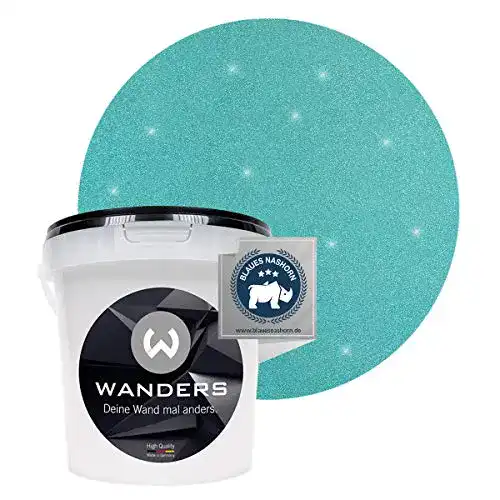 Abwaschbare Wandfarbe in Glimmer-Optik von Wanders24, 1 Liter