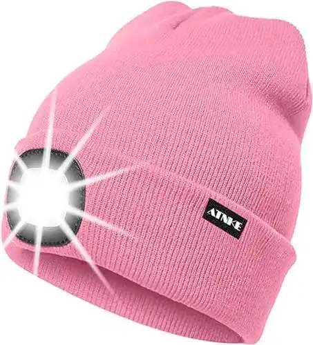 LED Mütze mit USB Aufladung und 3 Helligkeitsmodi von ATNKE