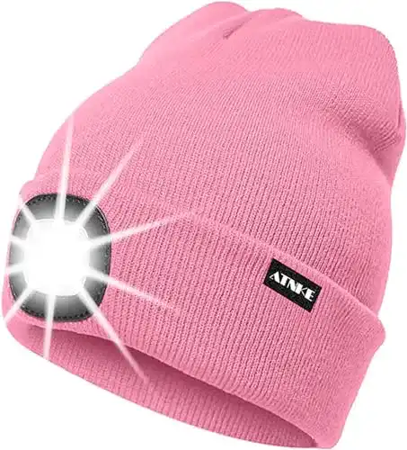LED Mütze mit USB Aufladung und 3 Helligkeitsmodi von ATNKE
