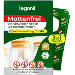 Schlupfwespen gegen Lebensmittelmotten Legona Mottenschutz