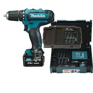 Makita Akku-Bohrschrauber 10,8 V 4,0 Ah mit 96-teiligem Set