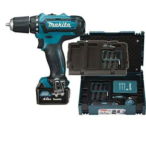 Makita Akku-Bohrschrauber 10,8 V 4,0 Ah mit 96-teiligem Set