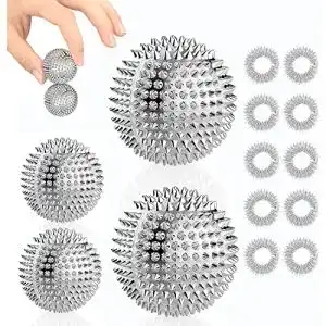 Akupressur-Ring und Igelball Set für Massage und Stressabbau