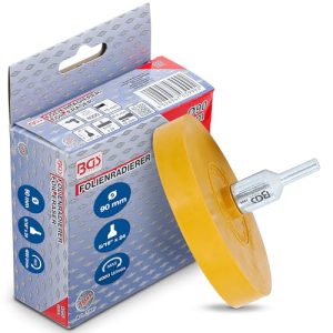 Folienradierer BGS 3999 mit Adapter für Bohrmaschinen und Akkuschrauber