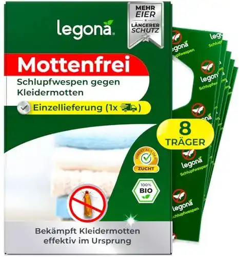 Schlupfwespen gegen Motten von Legona Effektiver Mottenschutz