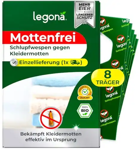 Schlupfwespen gegen Motten von Legona Effektiver Mottenschutz