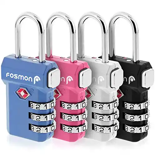 Fosmon TSA Kofferschloss für sicheres Reisen und Gepäckschutz