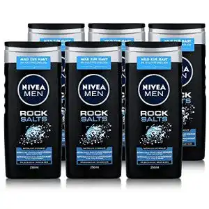 Nivea Duschgel für Männer im 6er Pack Rock Salts 250ml