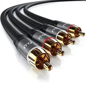 Cinch-Kabel CSL-Computer, Stereo Cinch Audio Kabel, 5 Meter