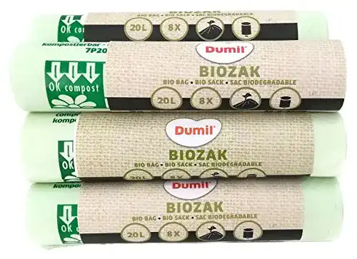 Kompostierbare Müllbeutel Dumil Bio, Grün, 20 Liter