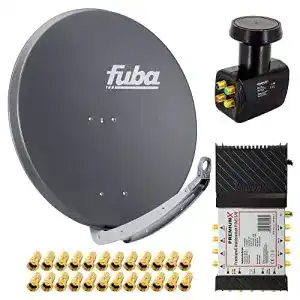 Fuba Satellitenschüssel Premium X Komplettanlage DAA 850 A für 8 Teilnehmer