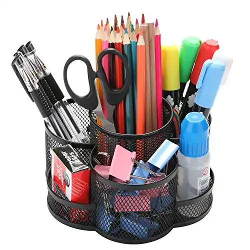 Schreibtischorganizer AGPTEK rotierender Stifthalter schwarz