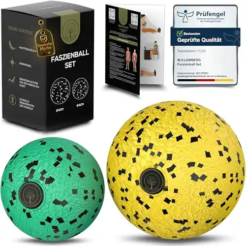 Massageball M.S.Lemberg Faszienball klein Set zur Selbstmassage