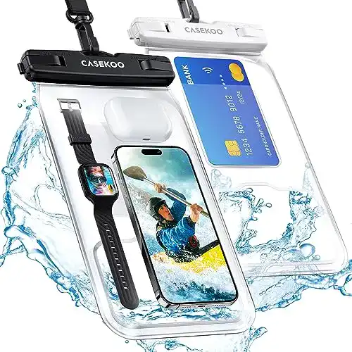 Wasserdichte Handyhülle CASEKOO 2023 Upgrade, IPX8