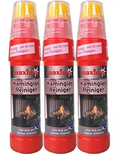 Kaminglasreiniger Kaminprofi für Kaminglas, 3 Flaschen