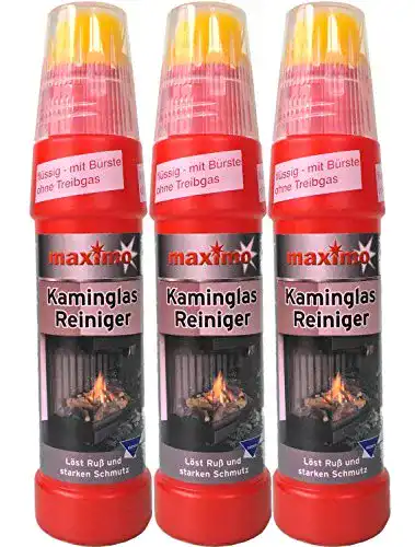 Kaminglasreiniger Kaminprofi für Kaminglas, 3 Flaschen