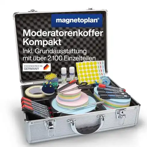 Moderationskoffer Magnetoplan Kompakt mit 2100 Teilen für Schulungen