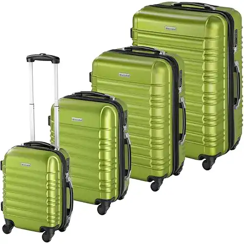 Kofferset Hartschale tectake 4-teiliges Reisekoffer Set
