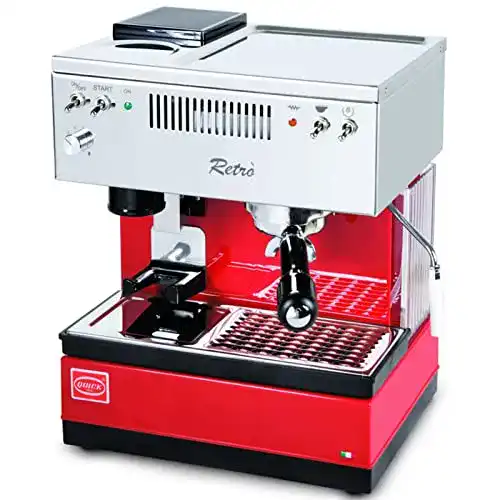 Quick Mill 0835 Retro Kaffeemaschine in Rot