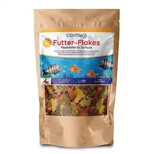 Centra24 Premium Fischfutter 1L für Zierfische – Futter-Flakes ohne Konservierungsstoffe