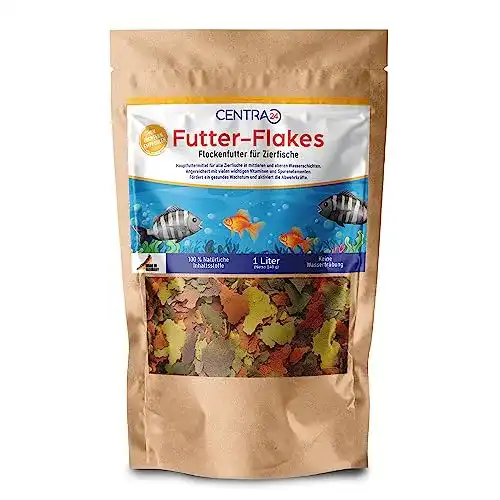 Centra24 Premium Fischfutter 1L für Zierfische – Futter-Flakes ohne Konservierungsstoffe