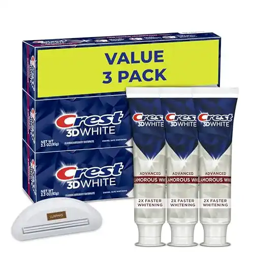 Crest Zahnpasta LuxPaks Squeezer für 3D White Advanced Glamorous White