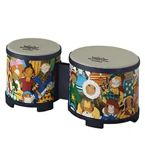 Remo RH-5600-00 Bongo Rhythm Club 5 Zoll und 6 Zoll Höhe 4,5 Zoll