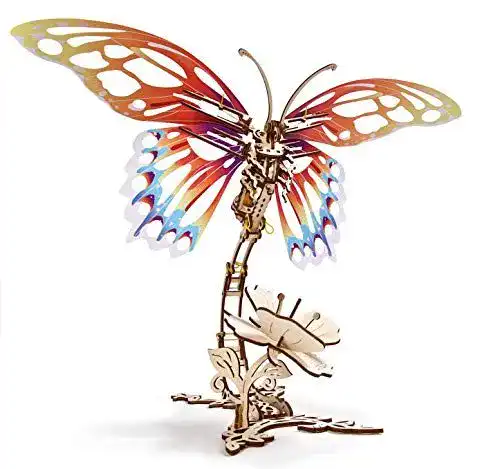 Ugears Schmetterling 3D Holzpuzzle für Erwachsene